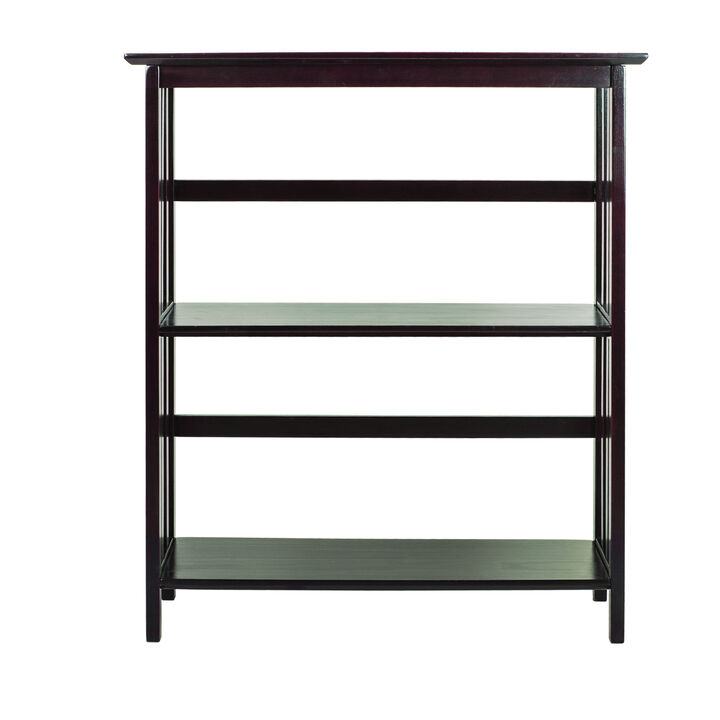 Casual Home Mission Style 3-Shelf Bookcase, Espresso