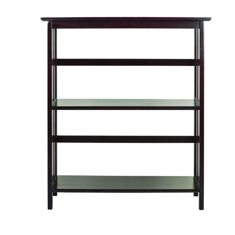 Casual Home Mission Style 3-Shelf Bookcase, Espresso