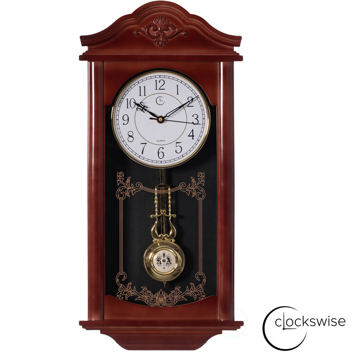 Clockswise Vintage Grandfather-Style Wall Clock