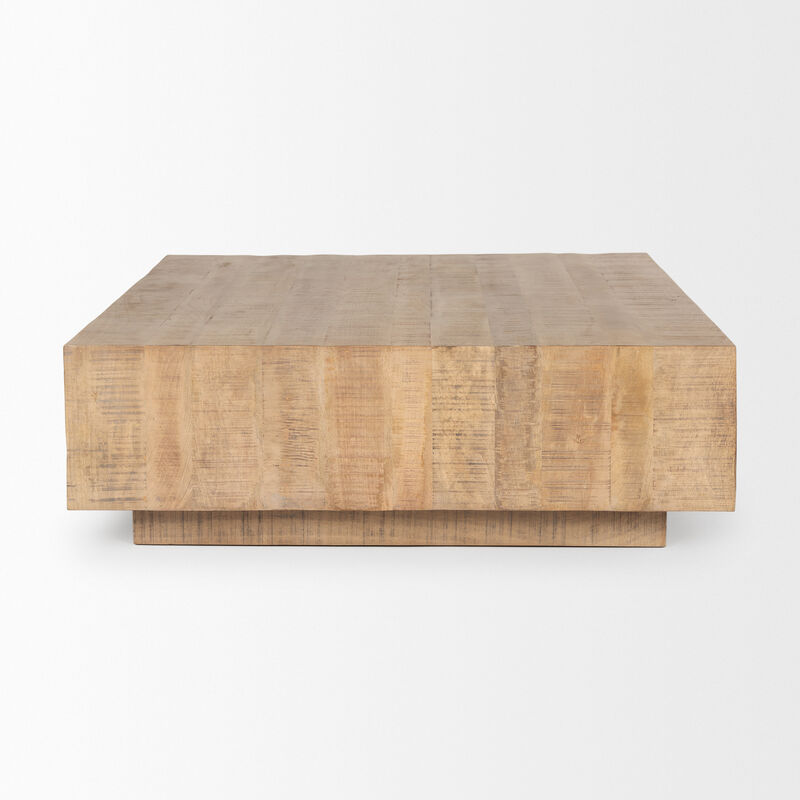 Hayden Light Brown Square Coffee Table