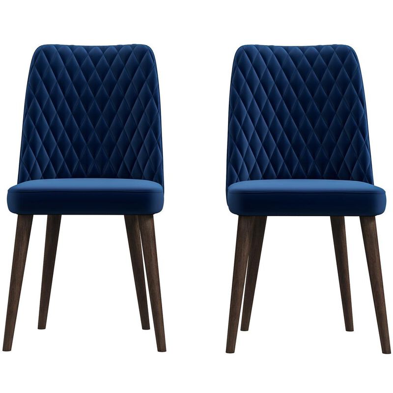 Ashcroft Furniture Co Katie Mid-Century Modern Velvet Dining Chair (Set of 2)