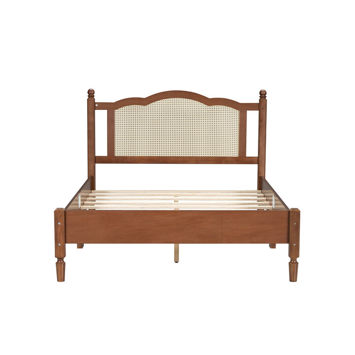 Merax Vintage Wooden Platform Bed