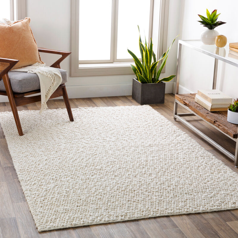Como COO-2302 10' x 14' White Rug