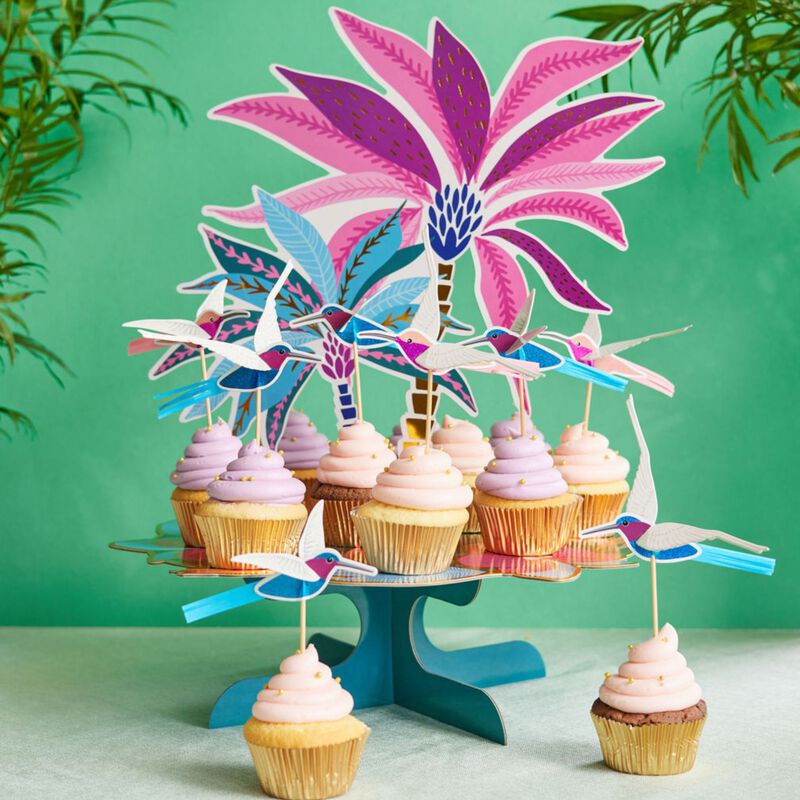 Ma Fete Tropical Party Paper Cupcake Stand