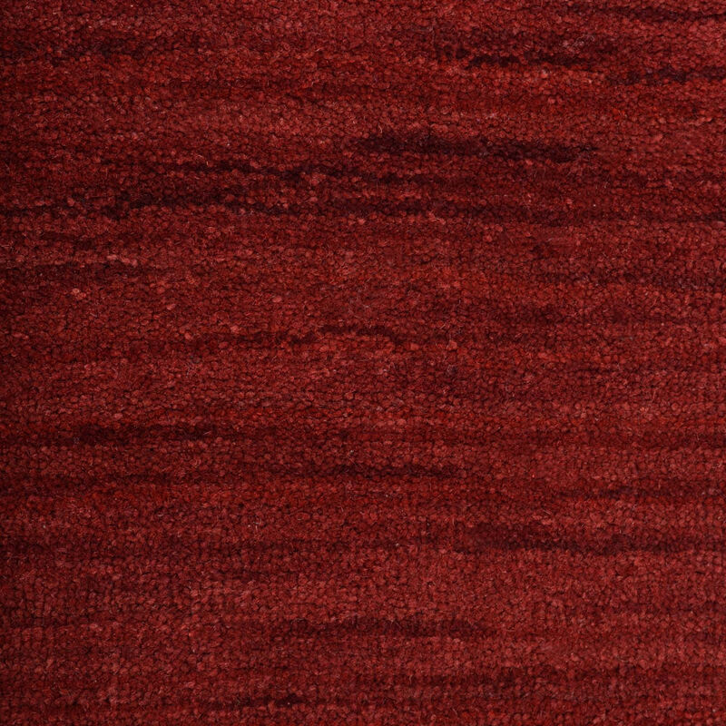 RUGSOTIC CARPETS HAND KNOTTED LOOM WOOL ECO-FRIENDLY AREA RUGS  - 8'x10', Rectangle, Dark Red Color, Solid Plain Design, High Pile Handmade Anti Skid Area Rugs for Living Room, Bed Room (L00999)