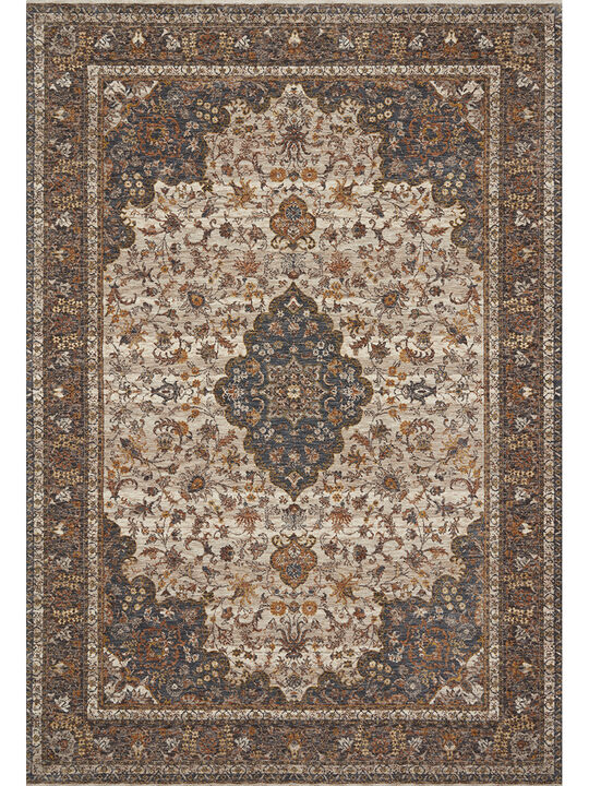 Lourdes LOU01 Natural/Ocean 7'10" x 10' Rug