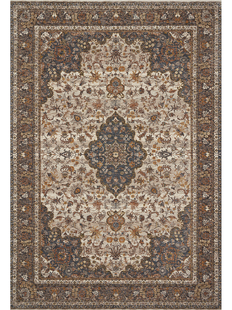 Lourdes LOU01 Natural/Ocean 7'10" x 10' Rug