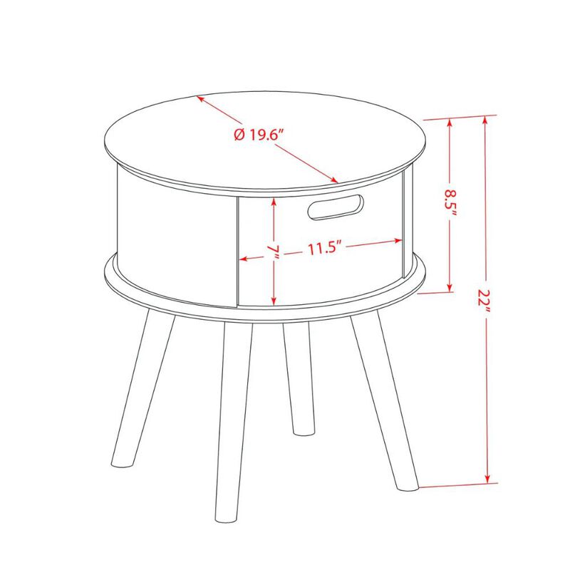 Night Stand Urban Gray