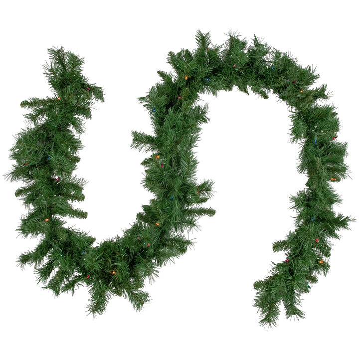 9' x 10" Pre-Lit Chatham Pine Artificial Christmas Garland  Multi-Color Lights