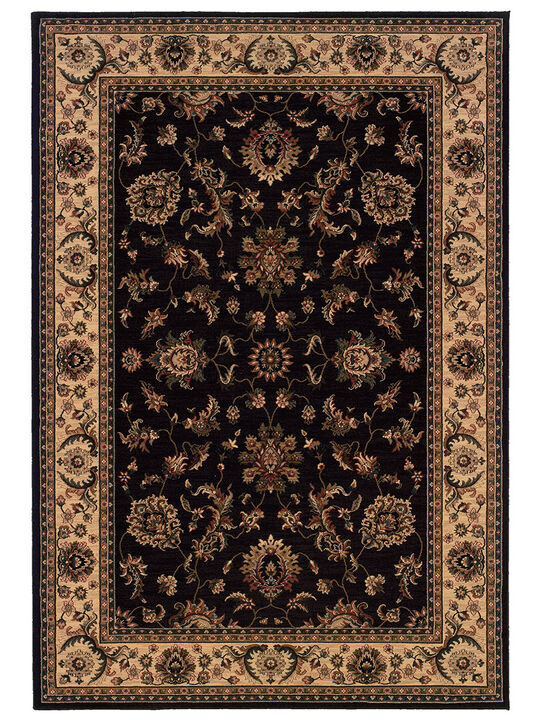 Ariana 4' x 6' Black Rug