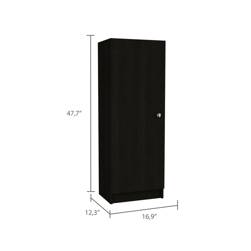 Belleria Single Door Pantry With Four Interior Shelves
