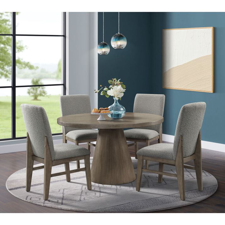Round dining table set for 4
