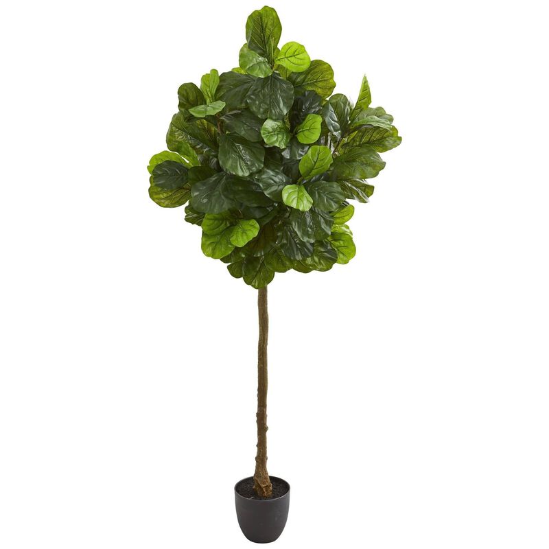 Nearly Natural 6-ft Fiddle Leaf Artificial Tree (Real Touch)