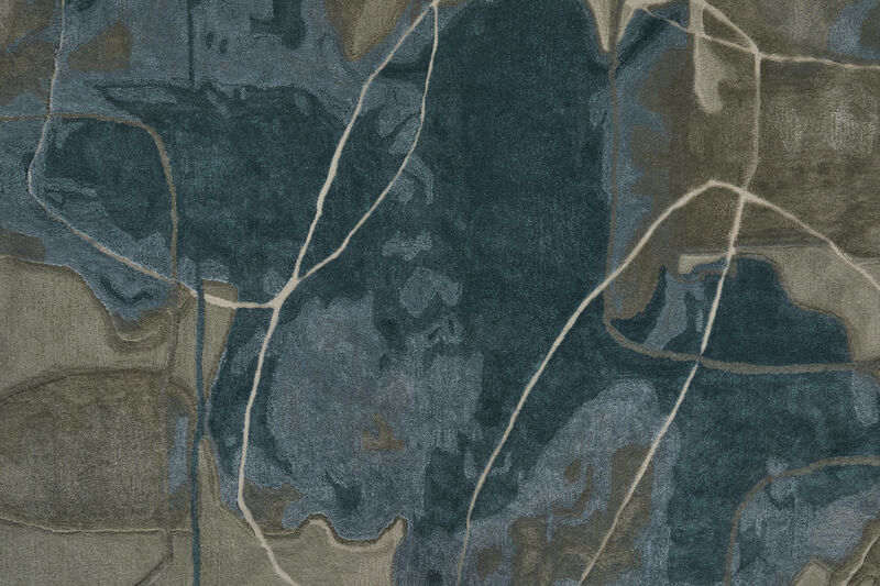 Anya 8885F Blue/Gray/Ivory 3'6" x 5'6" Rug