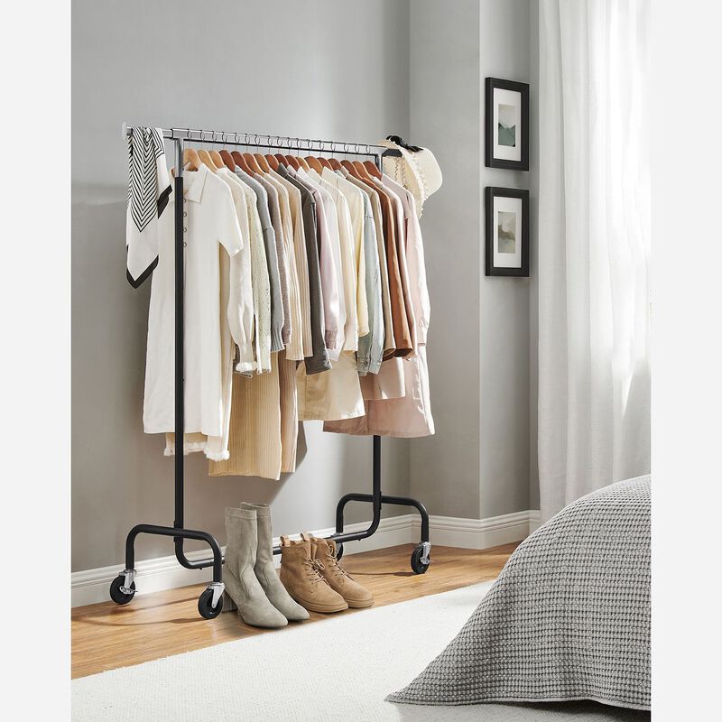 Heavy-Duty Clothes Rack with Extendable Hanging Rod