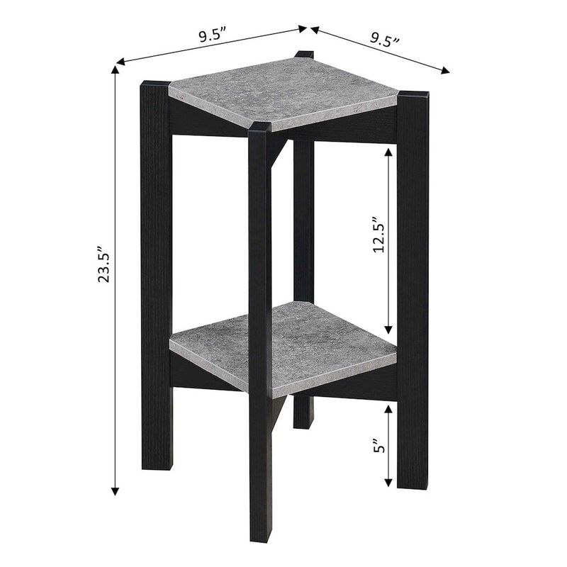 Convience Concept, Inc. Planters & Potts Medium Square 2 Tier Plant Stand