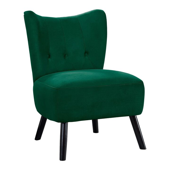 Unique Style Velvet Covering Accent Chair Button