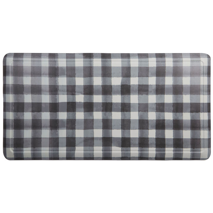 20 in. x 55 in. Anti-Fatigue Kitchen Runner Mat - Buffalo Check