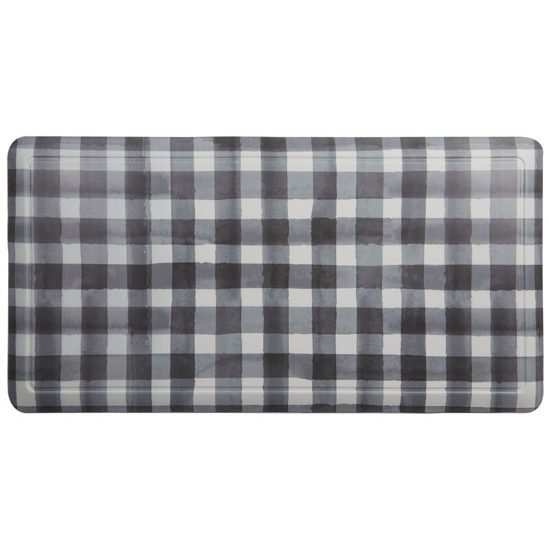 20 in. x 55 in. Anti-Fatigue Kitchen Runner Mat - Buffalo Check