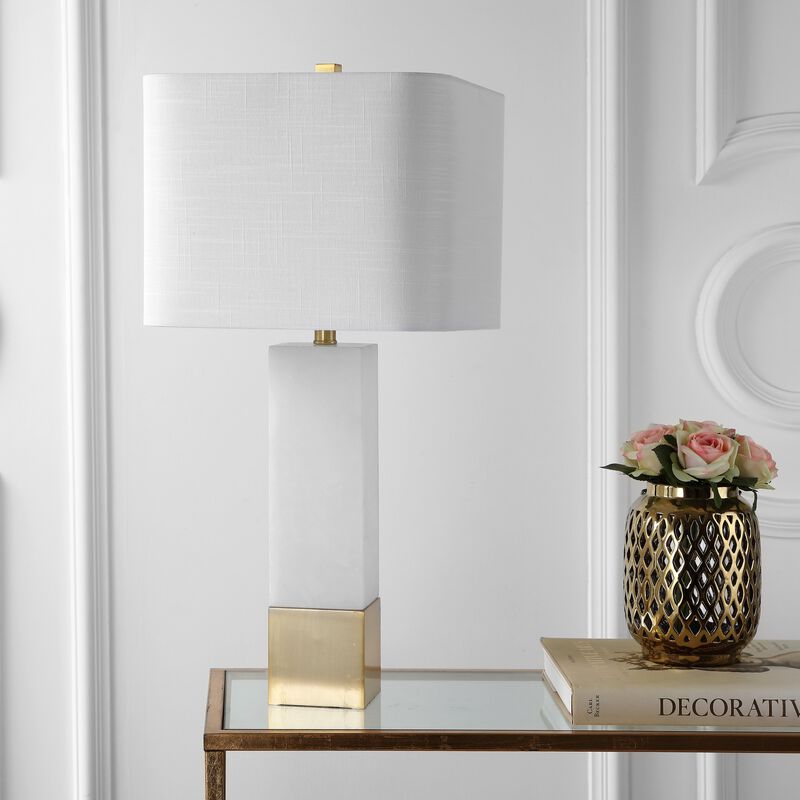 Jeffrey Metal/Marble LED Table Lamp