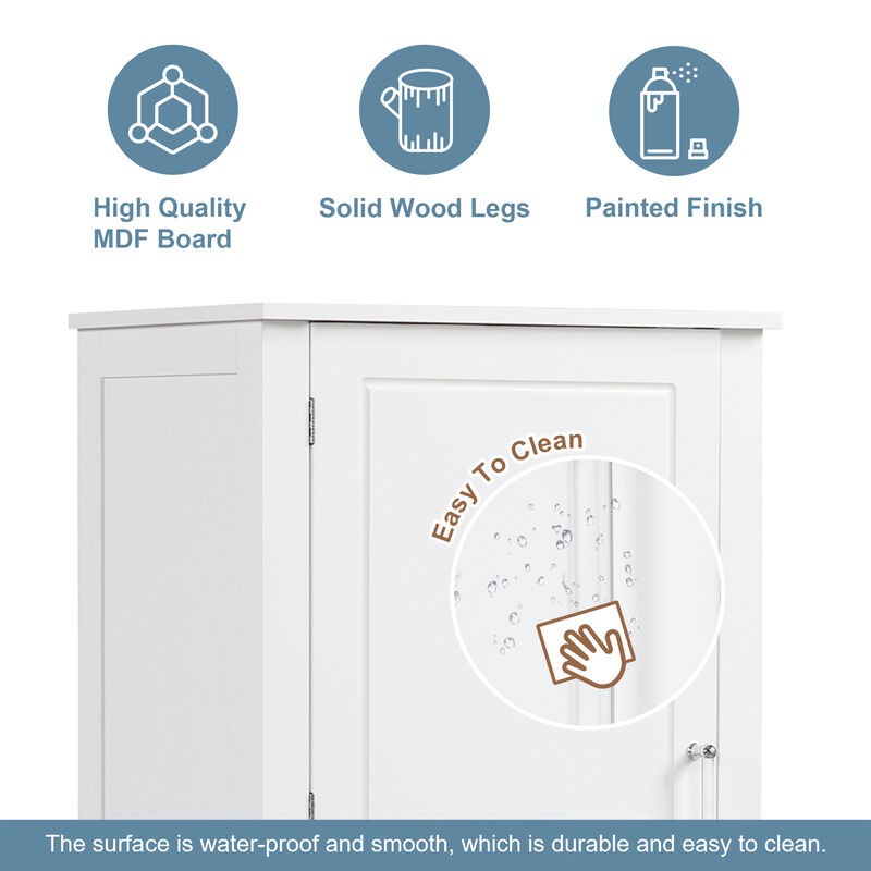 Merax  Freestanding  Bathroom Storage Cabinet  with Adjustable Shelf