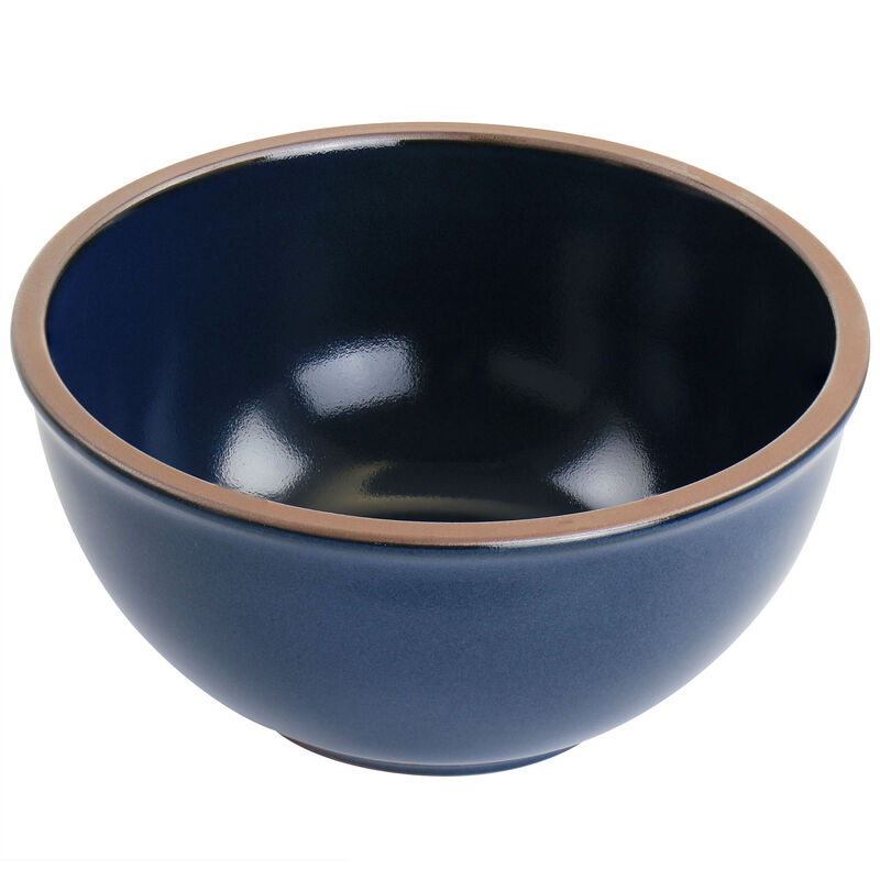 Gibson Elite Dumont 4 Piece Terracotta Bowl Set in Dark Blue