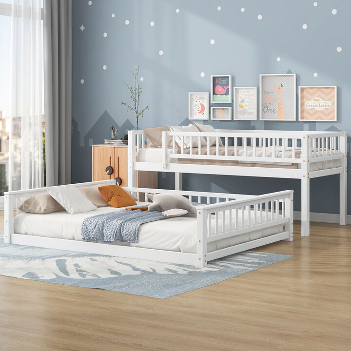 Merax Bunk Bed with Ladder and Guardrails