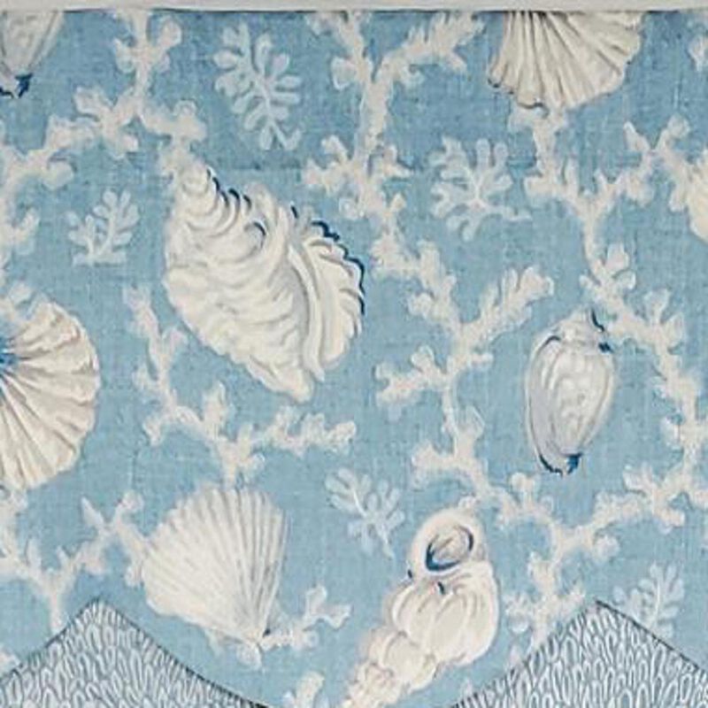 RLF Home Luxurious Modern Design Classic Windamar Petticoat Style Window Valance 50" x 15" Mediterranean