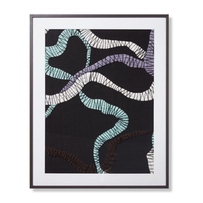 Blogger Black Blue Wall Art