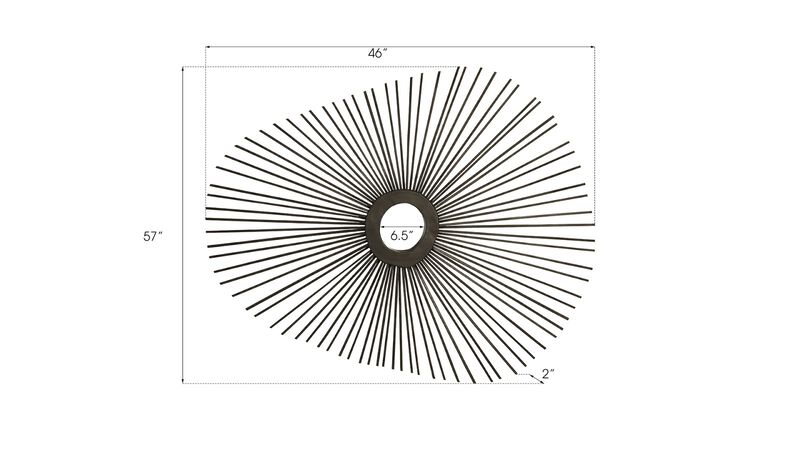 Spoke Ovoid Mirror