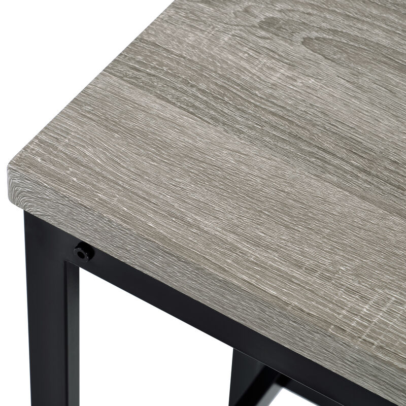 Merax Counter Height Extra Long Dining Table Set