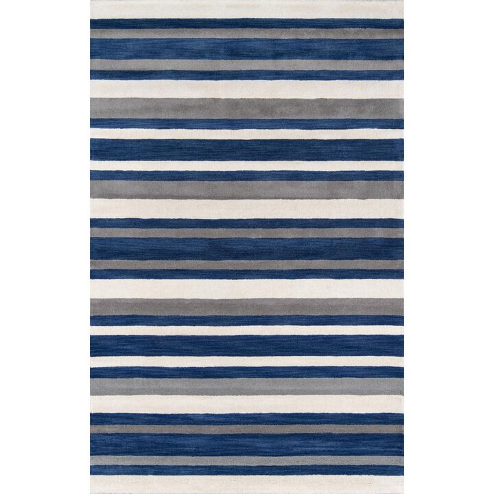 Momeni Contemporary Rectangle Area Rug, Navy, 2'3 X 3'9