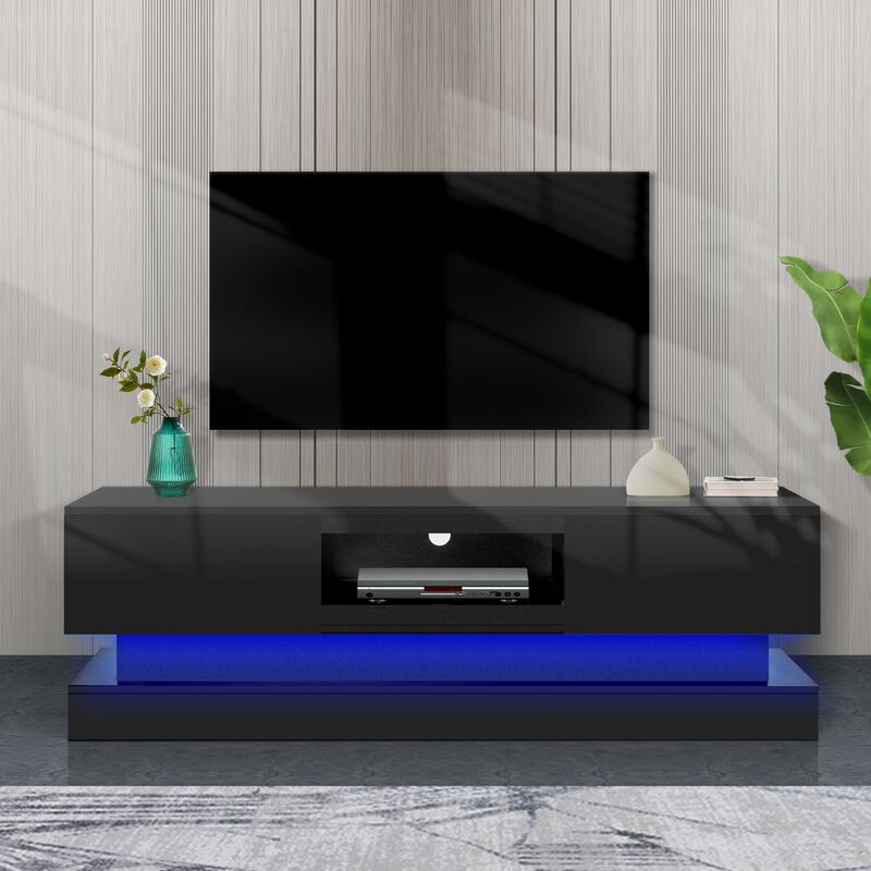 Hivvago 55 inches Modern and Simple Design Television Stand Organizing Cabinet