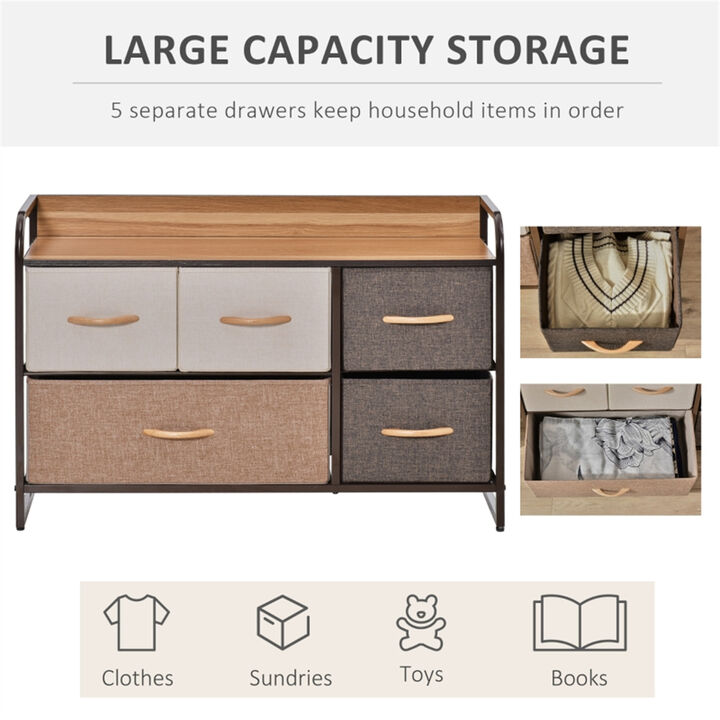 Chester Dresser with Multiple Drawers for Bedroom or Storage Room