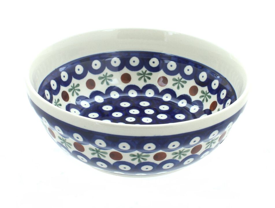 Blue Rose Polish Pottery Molly Cereal/Soup Bowl