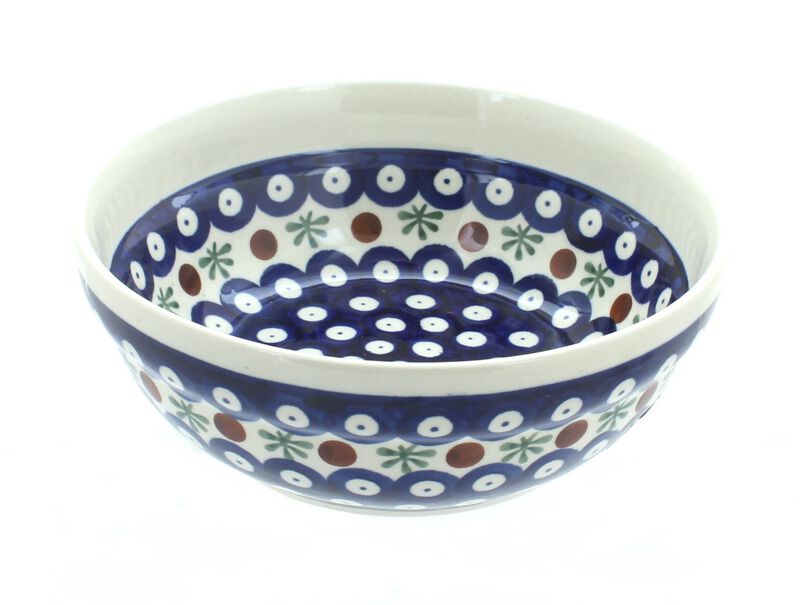 Blue Rose Polish Pottery Molly Cereal/Soup Bowl
