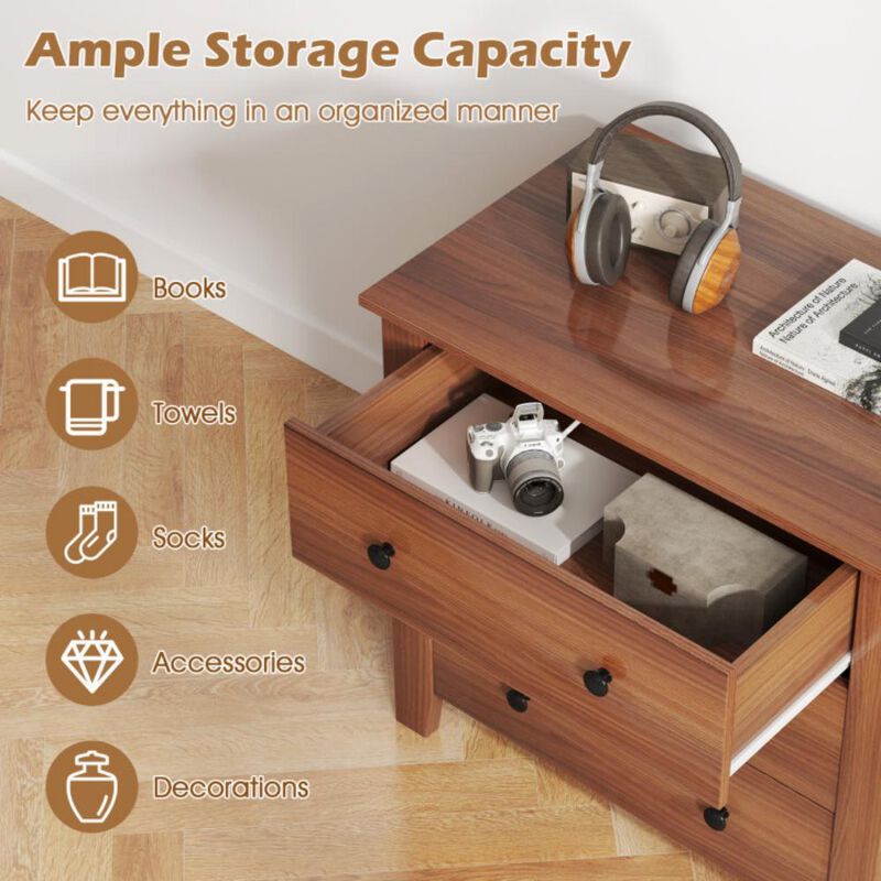 3 Drawer Dresser Chest of Drawers Bedside Table