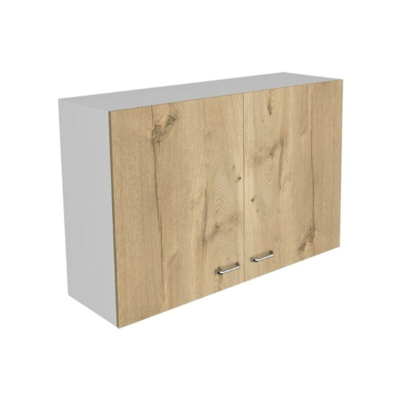 Wall Cabinet Toran, Kitchen, White / Light Oak
