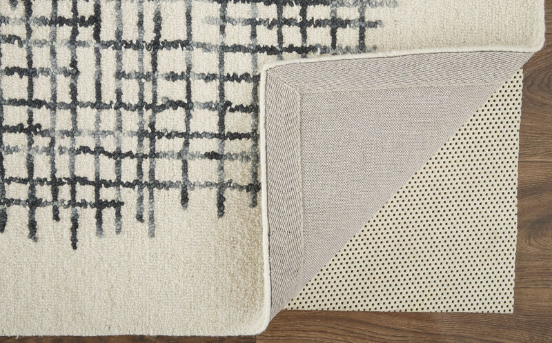 Maddox 8630F Ivory/Gray/Black 8' x 10' Rug
