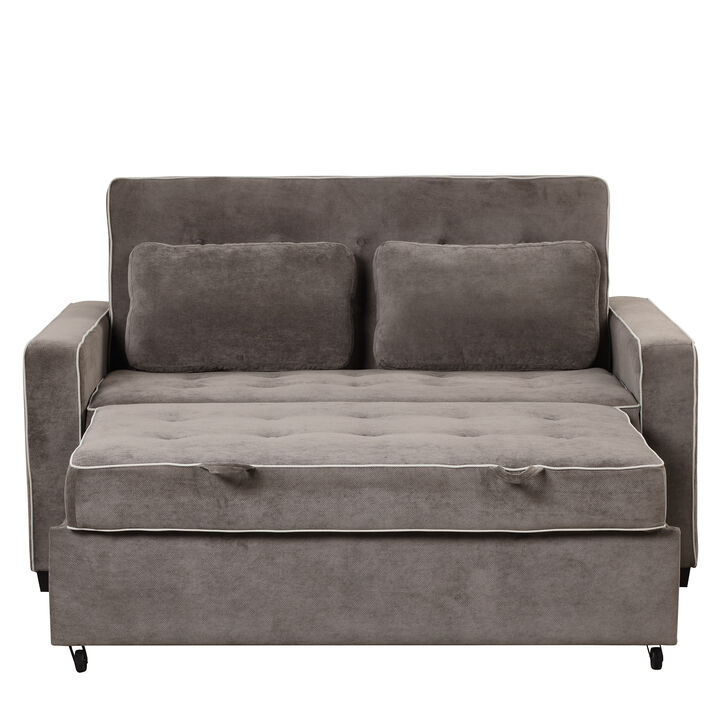 Merax Pull Out Sleeper Sofa Bed with Dual USB Charging Port