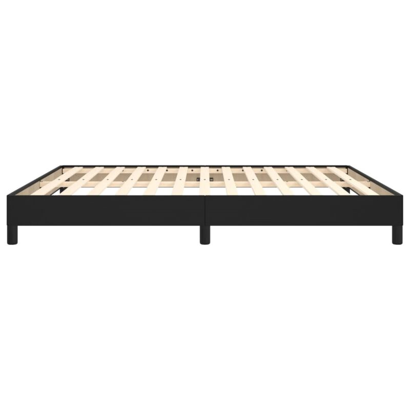 vidaXL- King Size Faux Leather Bed Frame in Black | Modern Designed Home Furniture | Simple Installation