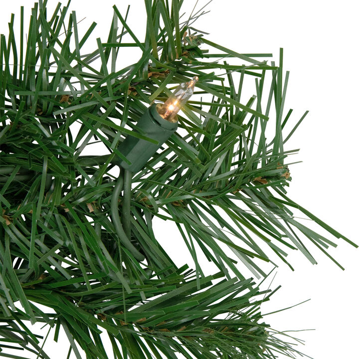 9' x 12" Pre-Lit Dakota Red Pine Artificial Christmas Garland - Clear Dura Lights