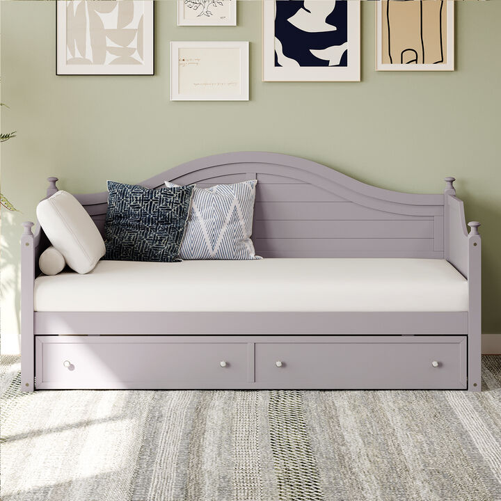 Merax Wood Daybed with 2 Storage Drawers