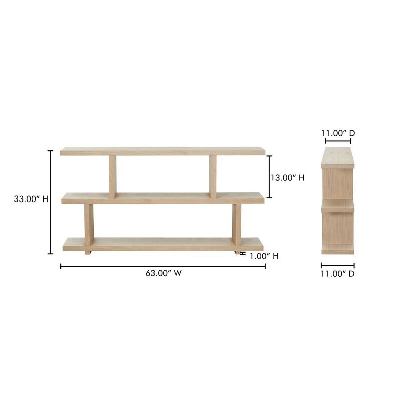 Moe’s Miri Small Shelf Oak