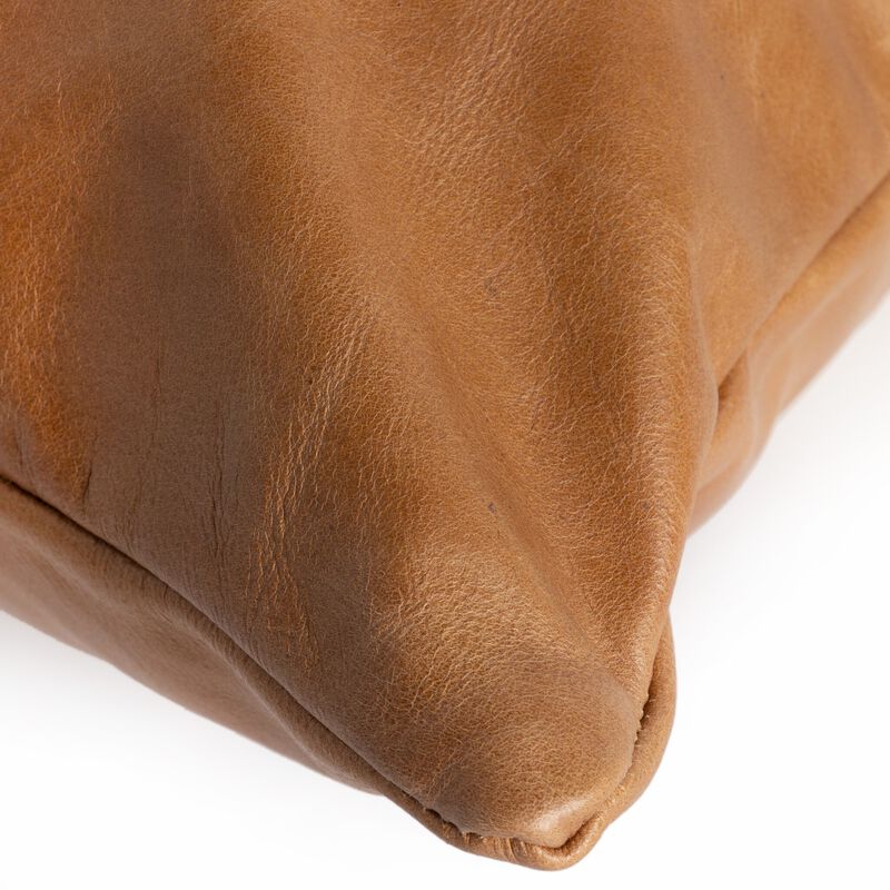 Leather & Linen Pillow