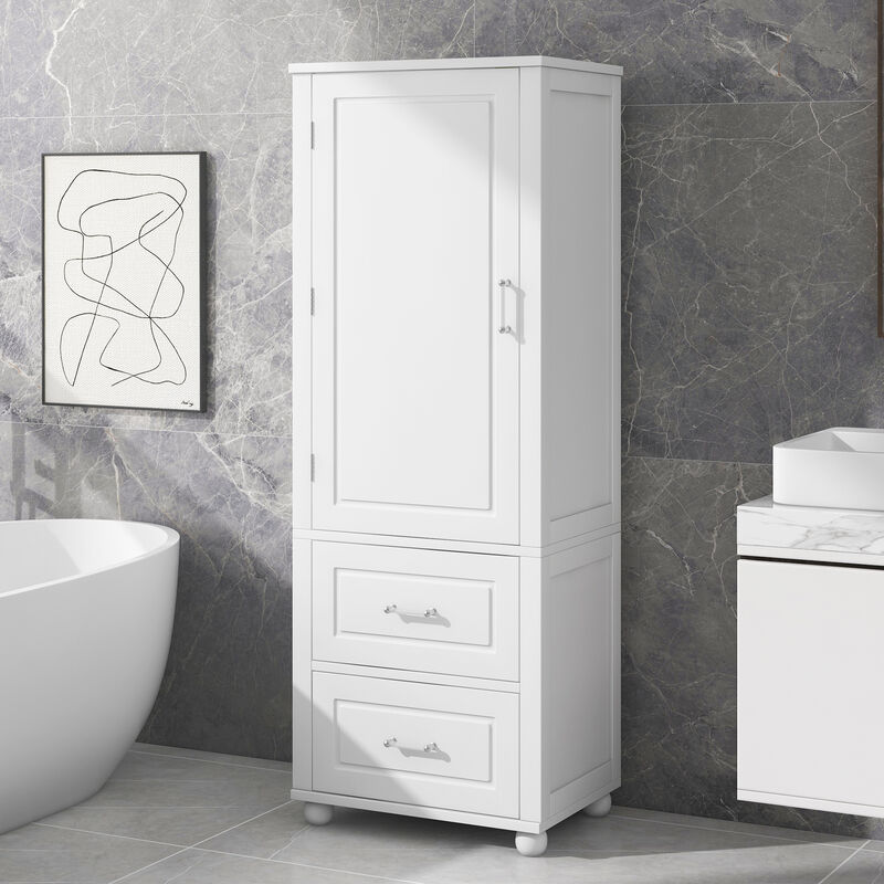 Merax  Freestanding  Bathroom Storage Cabinet  with Adjustable Shelf