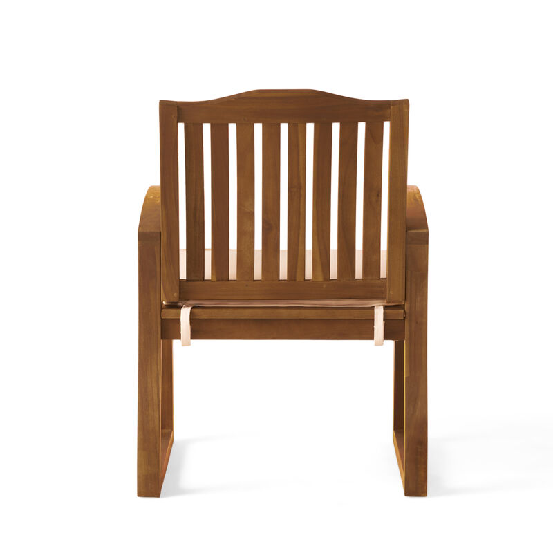 Merax Acacia Wood Dining Chairs for Outdoor ( 2 PCS)