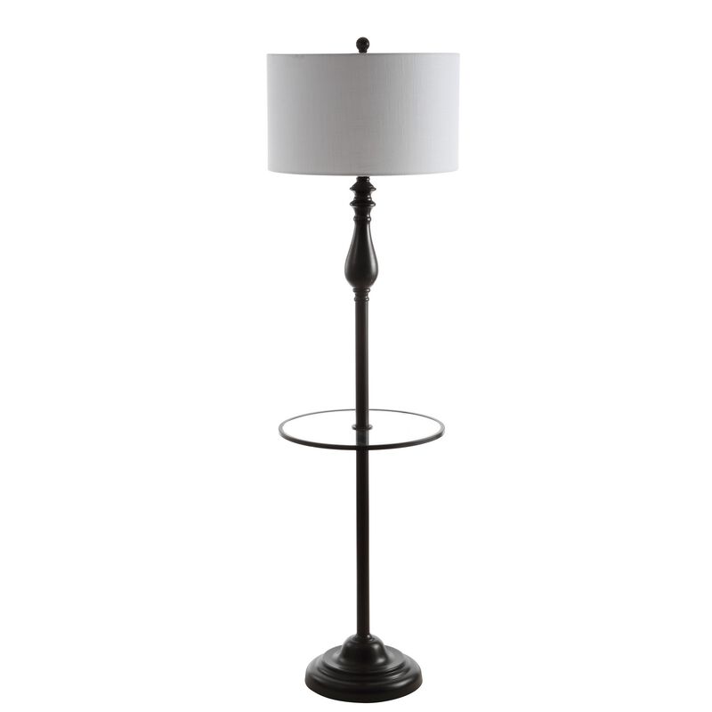 Laine Metal/Glass LED Side Table and Floor Lamp