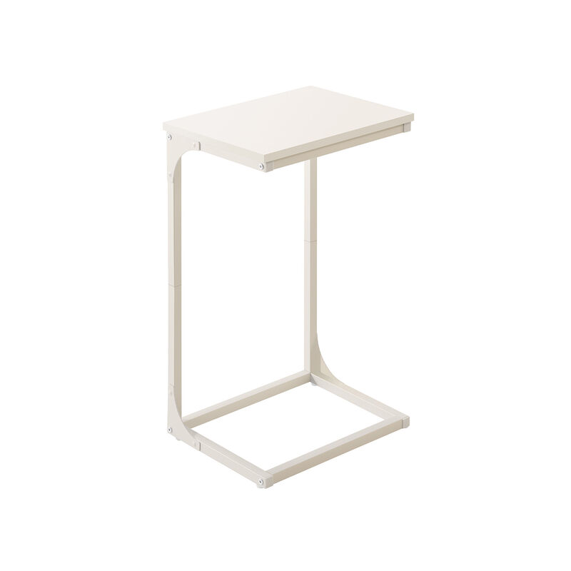 Sofa Side Table with C-Shaped Metal Frame Design