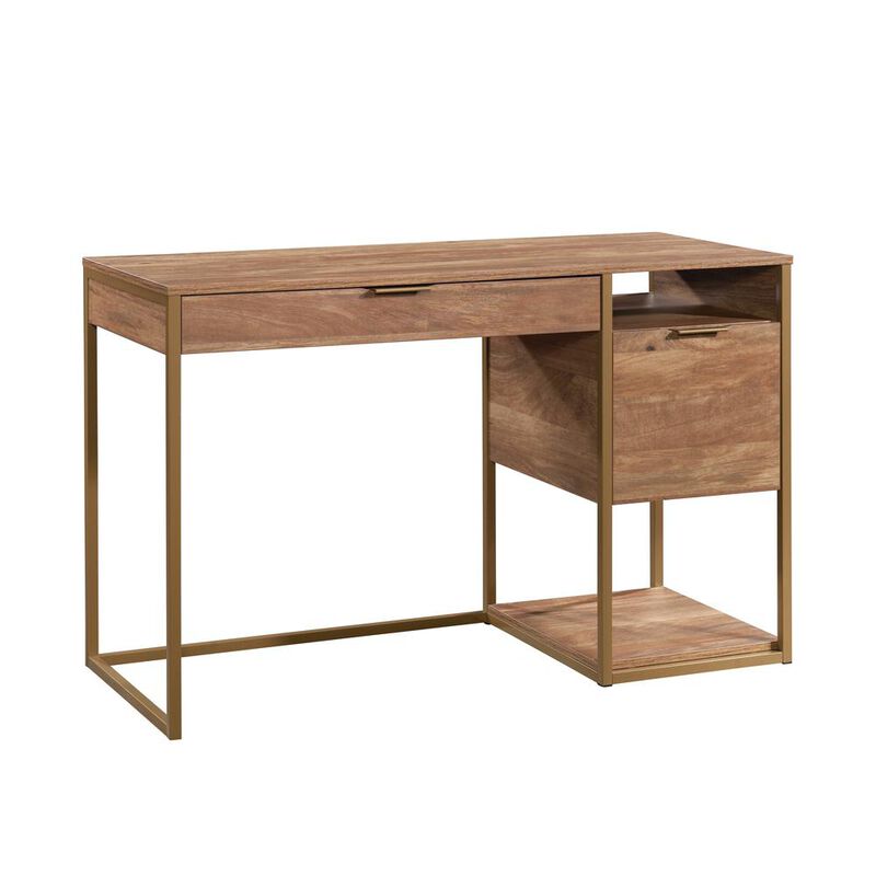 Sauder International Lux Single Ped Desk Sm